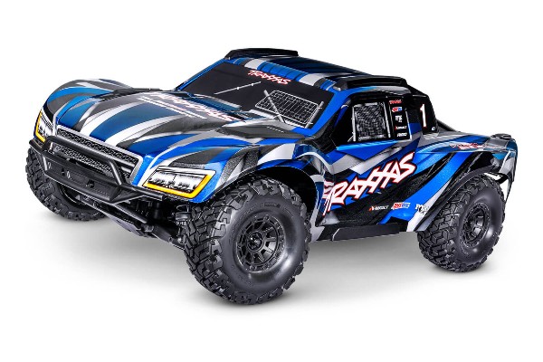 Traxxas Maxx Slash 6S Brushless Short Course Truck 1/10 RTR 4WD (102076-4 Blue) радіокерована машинка на пульті