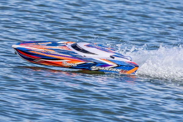 Traxxas Spartan SR 6S High Performance Brushless RTR Race Boat (103076-4 Orange) радіокерований човен