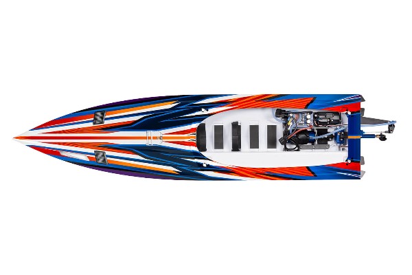 Traxxas Spartan SR 6S High Performance Brushless RTR Race Boat (103076-4 Orange) радіокерований човен