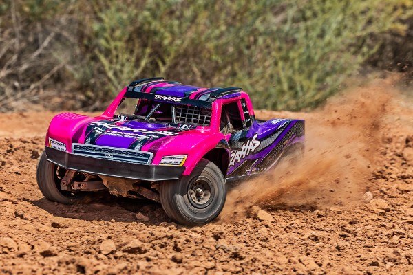 Traxxas Mini Slash 1/16 4WD RTR Brushless Short Course Truck (108164-1 Pink) машинка на пульті керування