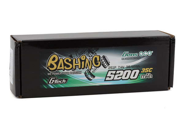 Акумулятор Gens Ace 2S G-Tech Smart “Bashing” LiPo 7.4V 5200mAh 35C (T-plug)