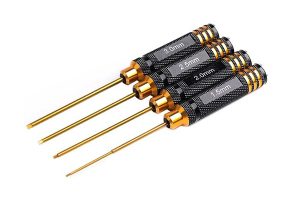 Набір шестигранних викруток з титановим покриттям для радіокерованих моделей (4 шт)