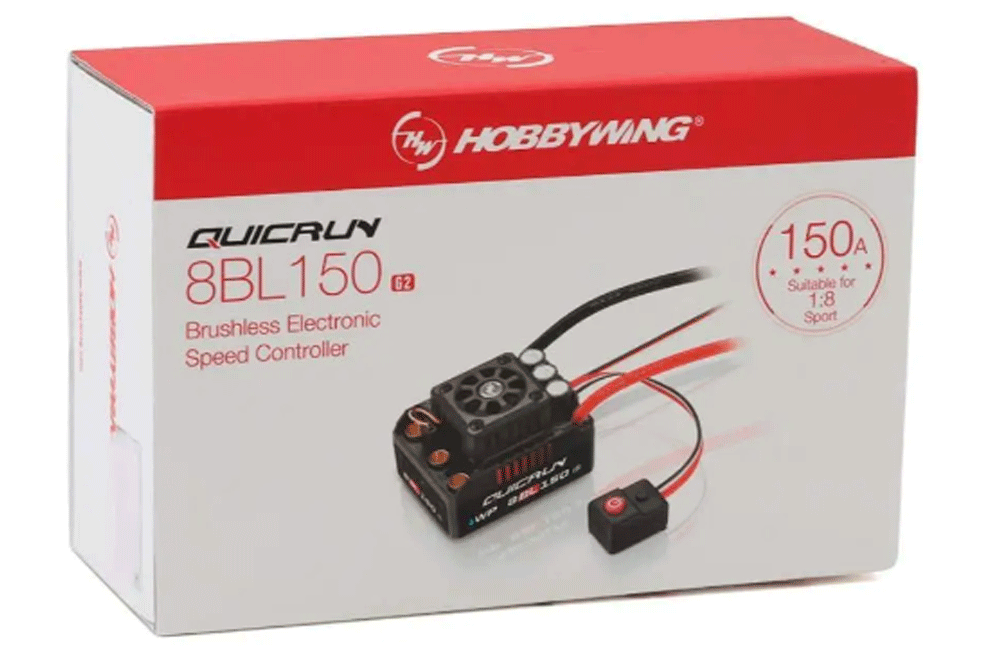 Безколекторний регулятор швидкості HOBBYWING QUICRUN WP-8BL150 G2 Brushless ESC 150A
