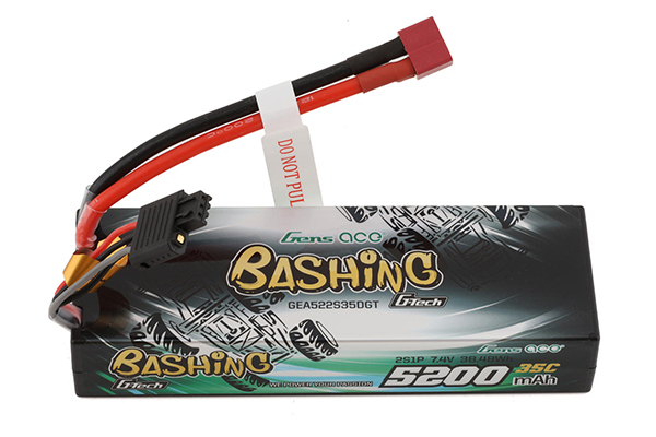 Акумулятор Gens Ace 2S G-Tech Smart “Bashing” LiPo 7.4V 5200mAh 35C (T-plug)