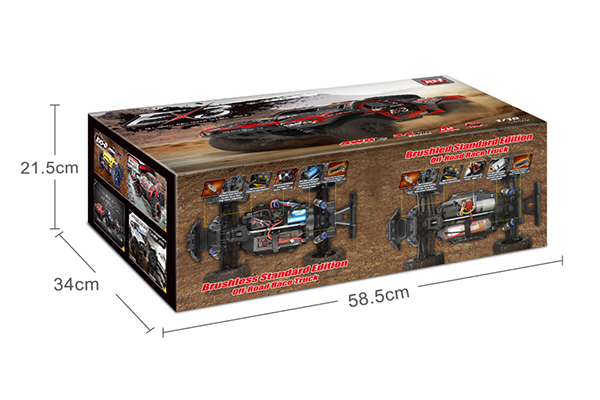 Remo Hobby GT 1036 RH1036 MMax Monster Truck 1/10 RTR 4WD (Orange) Машинка на пульті керування