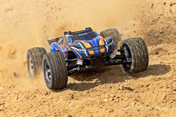 Traxxas Rustler 4×4 VXL Brushless RTR 1/10 4WD Stadium Truck (67376-4 Orange) машинка на пульті керування