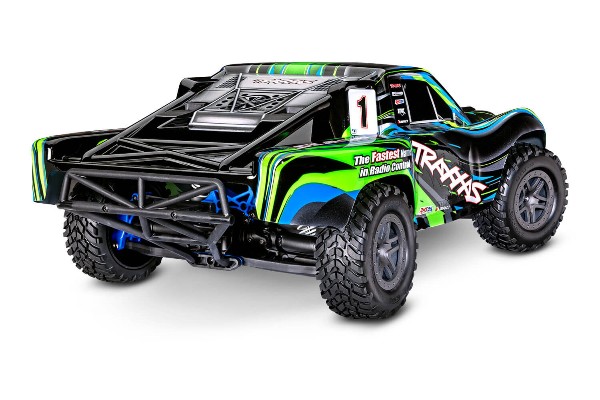 Traxxas Slash BL-2S 1/10 RTR 4X4 Brushless Short Course Truck (68154-4 Green) машинка на пульті керування