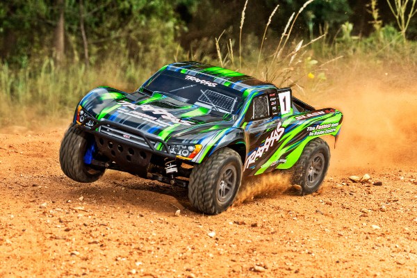 Traxxas Slash BL-2S 1/10 RTR 4X4 Brushless Short Course Truck (68154-4 Green) машинка на пульті керування