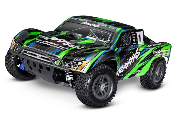 Traxxas Slash BL-2S 1/10 RTR 4X4 Brushless Short Course Truck (68154-4 Green) машинка на пульті керування