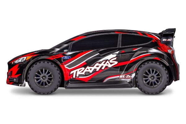 Traxxas Ford Fiesta 4×4 BL-2S Brushless 1/10 RTR AWD Rally Car (74154-4 Red) машинка на радіокеруванні