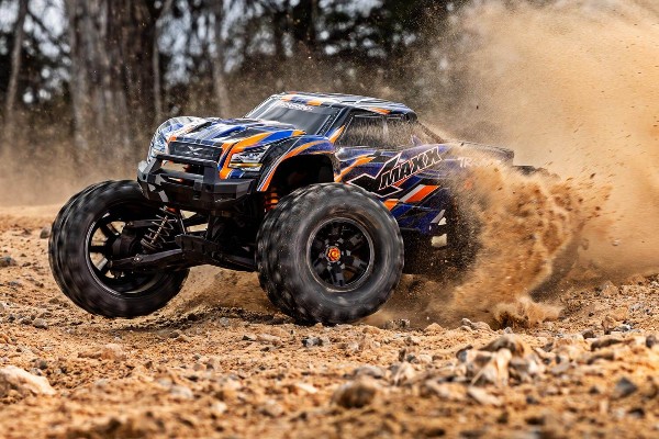 Traxxas X-Maxx 8S Monster Truck Brushless 1/6 4WD RTR (77096-4 Orange) машинка на пульті керування