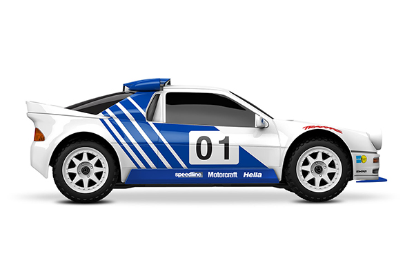 (Копія)Traxxas Mini Rally VXL Ford RS200 Brushless 4WD RTR (108046-1 White) Машинка на радіокеруванні