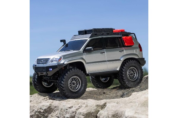 Axial SCX24 Lexus GX 470 1/24 4WD RTR Scale Mini Crawler (Silver) w/2.4GHz Radio, Battery & Charger Радіокерована машинка