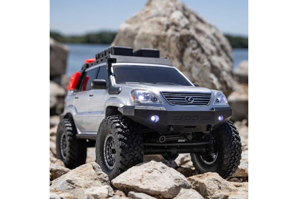Axial SCX24 Lexus GX 470 1/24 4WD RTR Scale Mini Crawler (Silver) w/2.4GHz Radio, Battery & Charger Радіокерована машинка