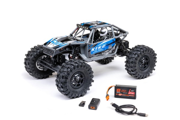 Axial UTB18 Capra 4WS 1/18 RTR 4WD Unlimited Trail Buggy (Blue) w/2.4GHz Radio, Battery & Charger радіокерована машинка