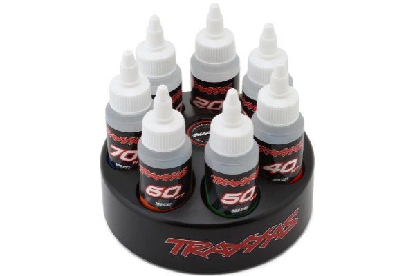Traxxas Spinning Carousel Rack w/Oils (20wt/30wt/40wt/50wt/60wt/70wt/80wt) стійка для каруселі з оливами