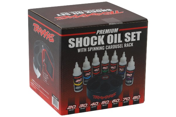 Traxxas Spinning Carousel Rack w/Oils (20wt/30wt/40wt/50wt/60wt/70wt/80wt) стійка для каруселі з оливами