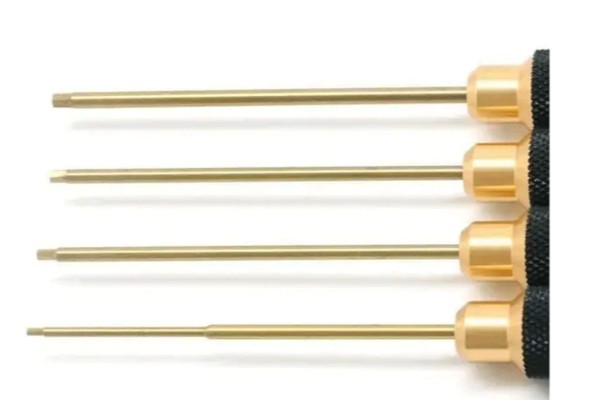 Набір шестигранних викруток з титановим покриттям для радіокерованих моделей (4 шт)