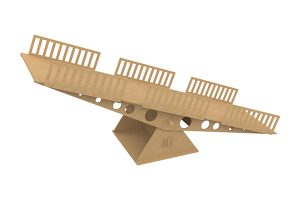 UDI RC SeeSaw PP-02 Дерев’яна траса для мікро-краулерів Гойдалка-балансир 1/24 та 1/18