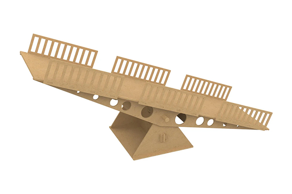 UDI RC SeeSaw PP-02 Дерев’яна траса для мікро-краулерів Гойдалка-балансир 1/24 та 1/18