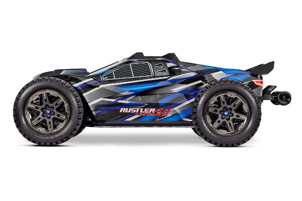 Traxxas Rustler 4×4 Ultimate 1/10 RTR Brushless Stadium Truck (67097-4 Blue) машинка на радіокеруванні