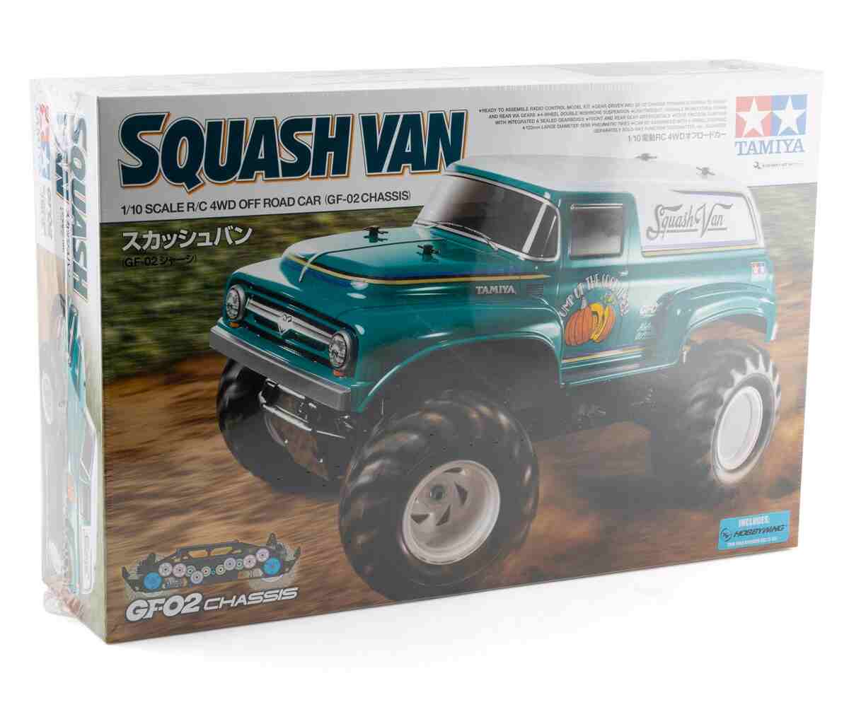 Tamiya Squash Van 4WD Monster Truck Kit (GF-02) (TAM58725-60A) радіокерована машинка