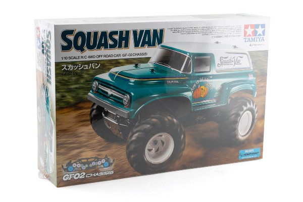 Tamiya Squash Van 4WD Monster Truck Kit (GF-02) (TAM58725-60A) радіокерована машинка