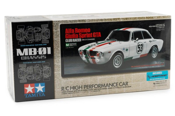 Tamiya Alfa Romeo Giulia Sprint GTA Club Racer 1/10 FWD/RWD On-Road Kit (TAM58732-60A) радіокерована машинка