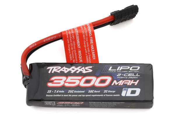 Traxxas 2825X Акумулятор “Power Cell” 3500mAh 7.4V LiPo 25C 2S з роз’ємом iD