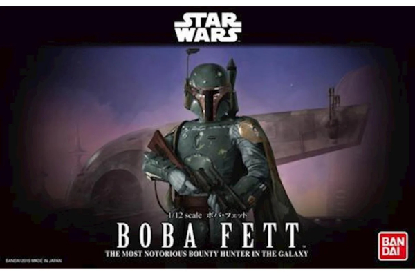 Bandai Star Wars Character Line 1/12 Boba Fett “Star Wars” збірна модель Model Kit (BAS2439797)