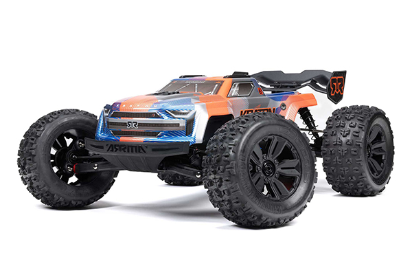 Arrma Kraton 6S BLX 1/8 4WD RTR V6 Blue/Orange Радіокерований Монстр Трак ARA8608V6T1