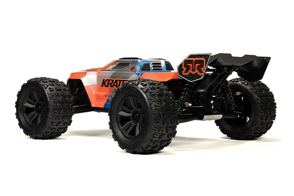 Arrma Kraton 6S BLX 1/8 4WD RTR V6 Blue/Orange Радіокерований Монстр Трак ARA8608V6T1