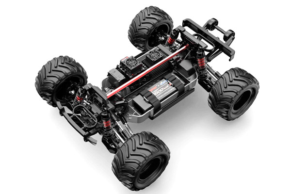 MJX 10210 Hyper Go Brushless Monster Truck 1:10 4WD + Акумулятор 11.1в (DC Red) радіокерована машинка