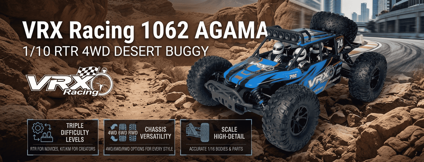 Радіокеровані машинки VRX Racing