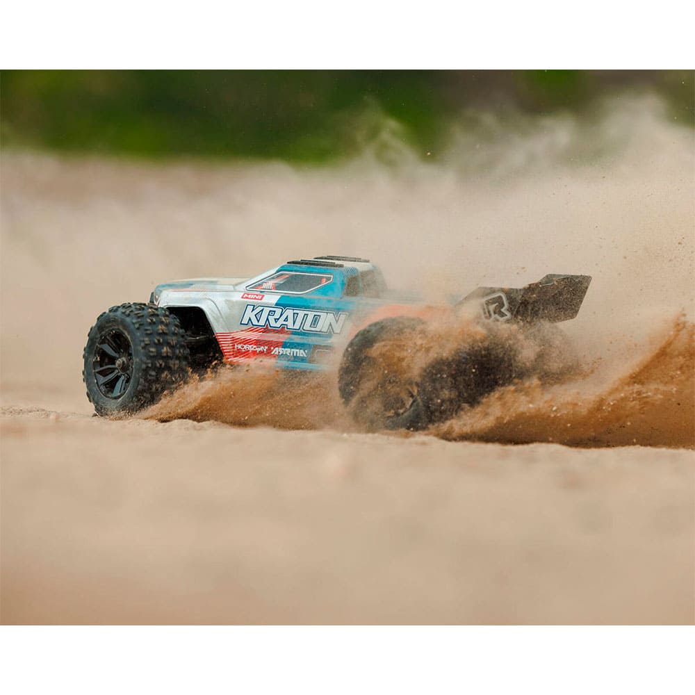 Arrma Mini Kraton 3S BLX 4X4 1/16 RTR Brushless Monster Truck (Red/Blue ARA2508ST1) Радіокерована машинка
