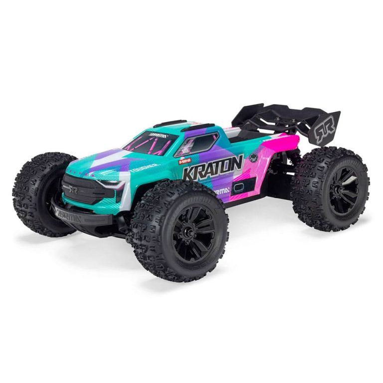 Arrma Mini Kraton 3S BLX 4X4 1/16 RTR Brushless Monster Truck (Teal/Pink ARA2508ST2) Радіокерована машинка