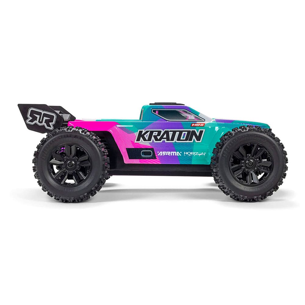 Arrma Mini Kraton 3S BLX 4X4 1/16 RTR Brushless Monster Truck (Teal/Pink ARA2508ST2) Радіокерована машинка
