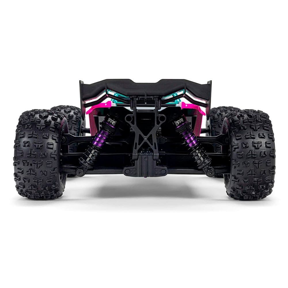Arrma Mini Kraton 3S BLX 4X4 1/16 RTR Brushless Monster Truck (Teal/Pink ARA2508ST2) Радіокерована машинка