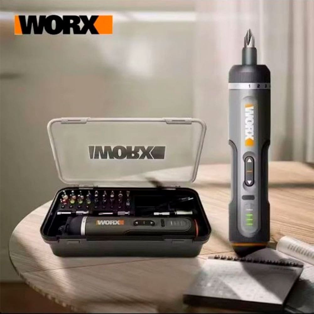 Акумуляторна прецизійна електровикрутка Worx WX242 (3.6V) з набором біт S2 та кейсом