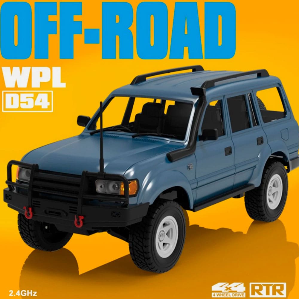 WPL D54 Land Cruiser LC80 1/16 4WD RTR Blue — Радіокерована машинка краулер-дрифт