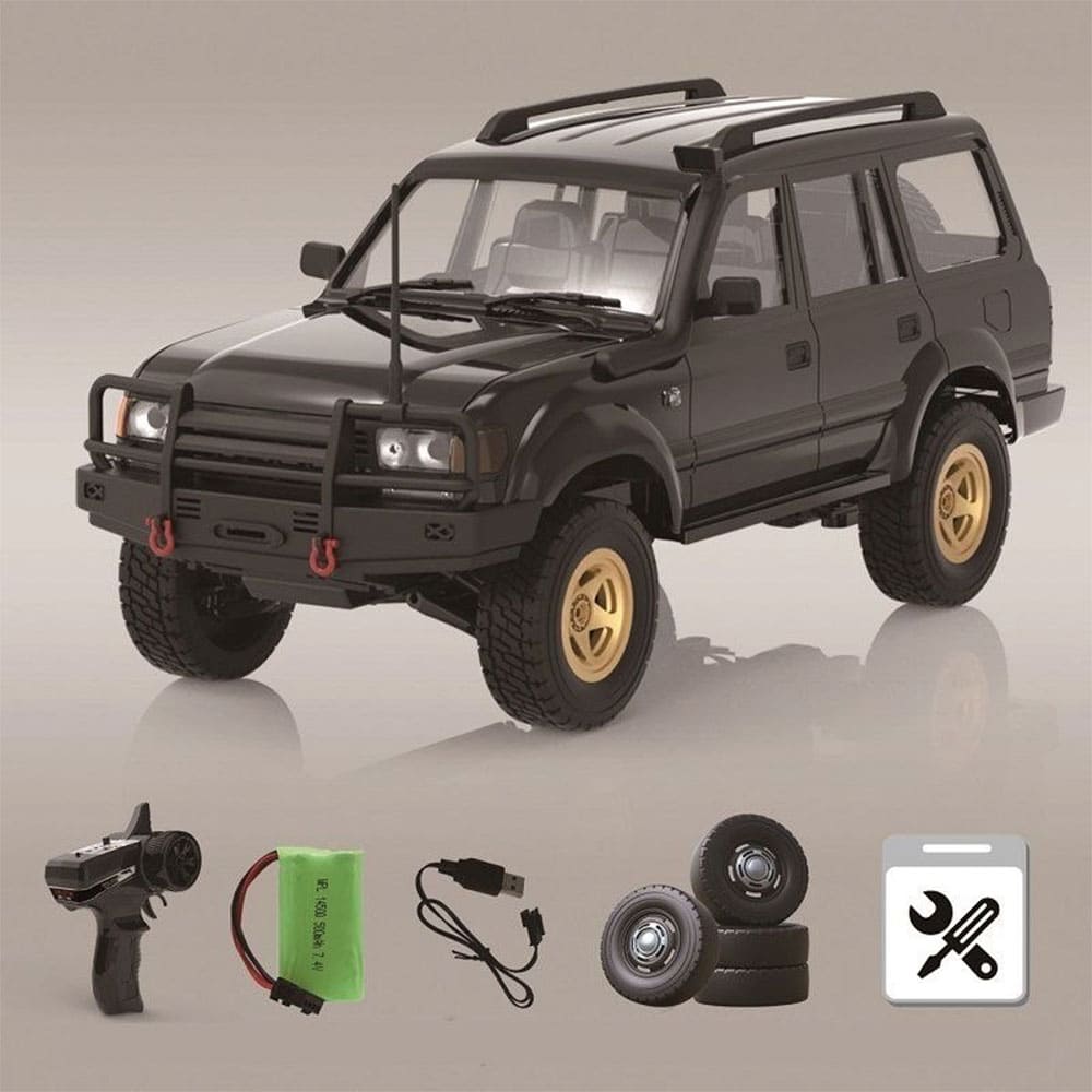 WPL D54 Land Cruiser LC80 1/16 4WD RTR Black— Радіокерована машинка краулер-дрифт